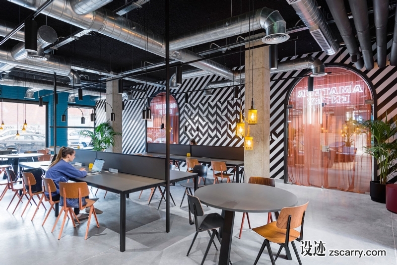 p7_the_student_hotel_campus_barcelona_masquespacio_yatzer.jpg 局部参考,天花,原始裸露,