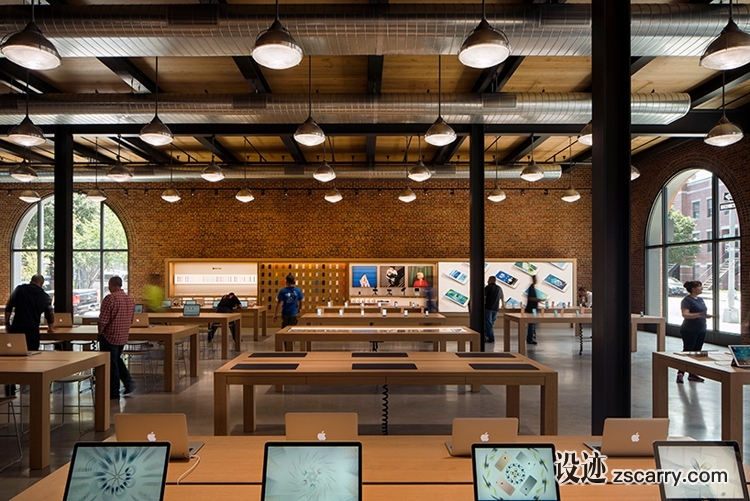 williamsburg-apple-store-bohlin-cywinski-jackson-brooklyn-3.jpg 局部参考,天花,原始裸露,