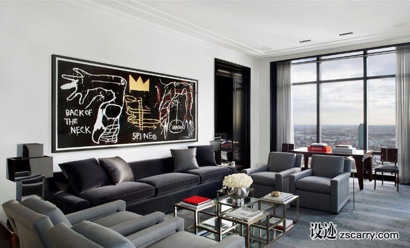 american-living-room-design-mark-cunningham.jpg 软装参考,客厅搭配,现代气氛,