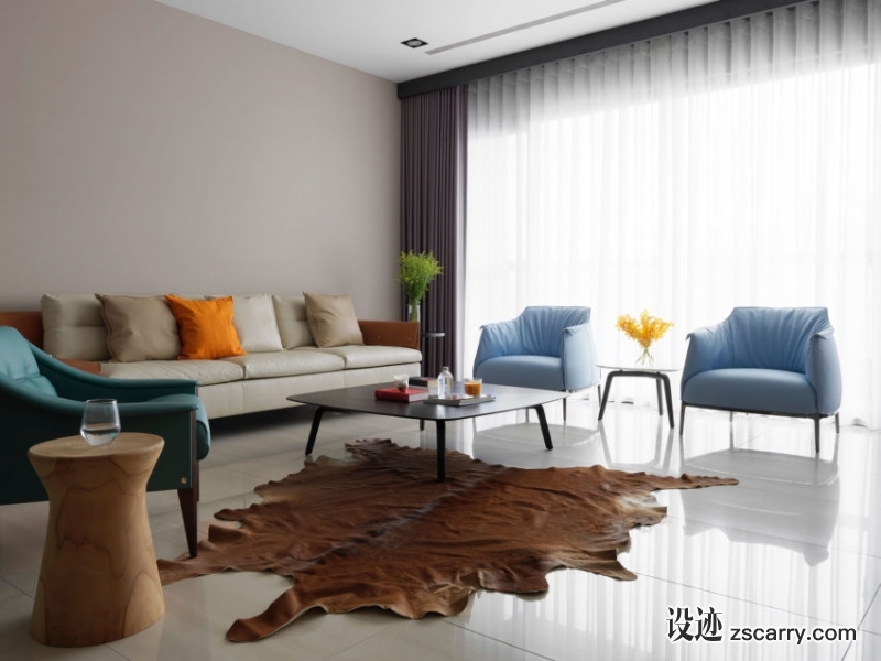 Apartment-from-Summer-Samson-03-850x638.jpg 软装参考,客厅搭配,现代气氛,