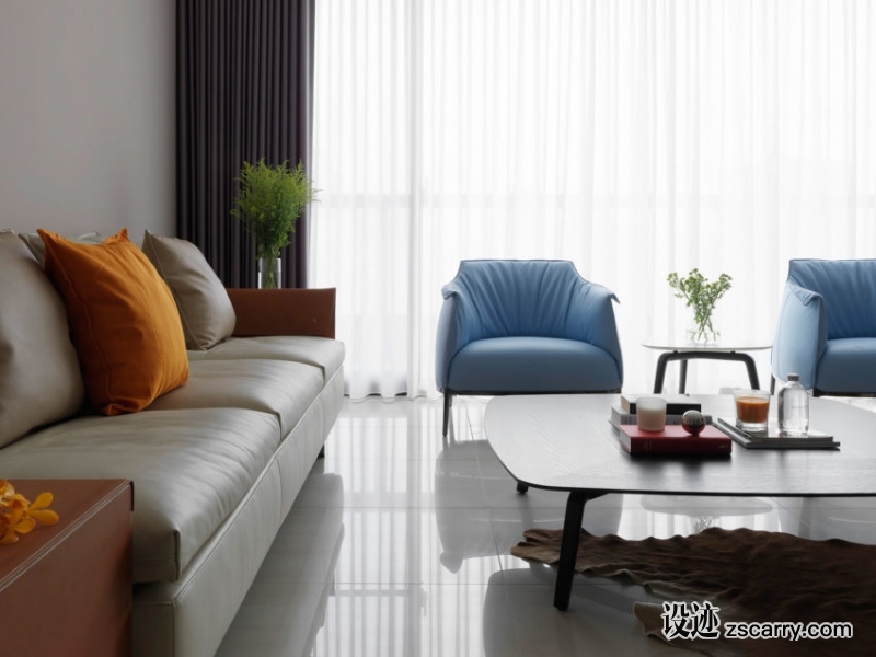 Apartment-from-Summer-Samson-04-850x638.jpg 软装参考,客厅搭配,现代气氛,