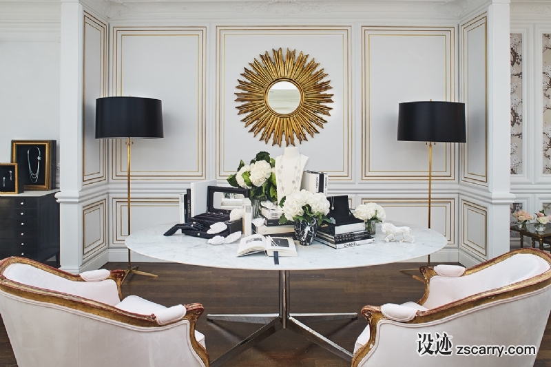 Chanel-Ephemeral-Boutique-6-sunburst-mirror.jpg 软装参考,客厅搭配,现代气氛,
