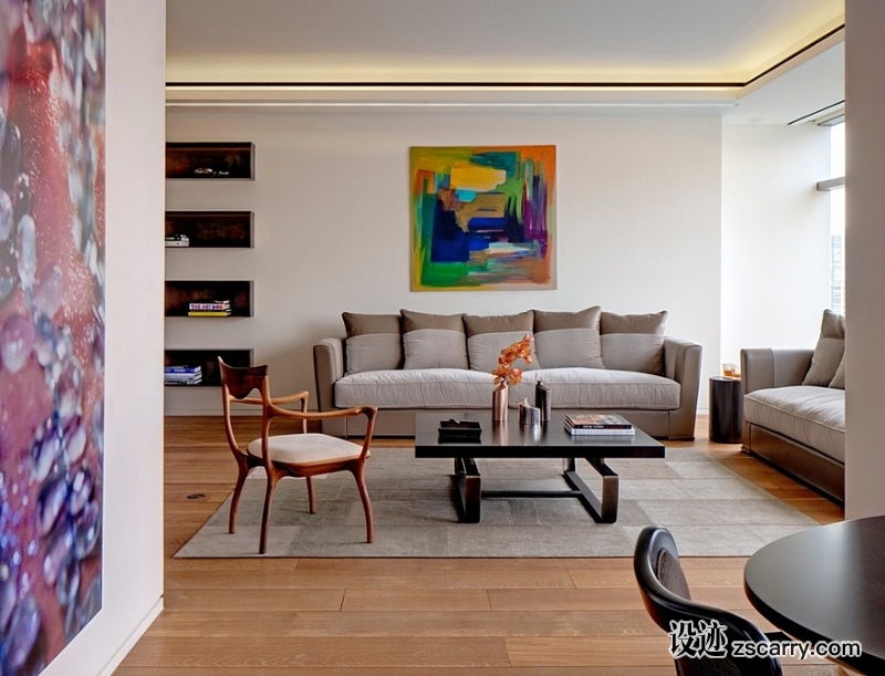 Luxury-NYC-Apartment-Overlooking-Madison-Square-Park-4.jpg 软装参考,客厅搭配,现代气氛,