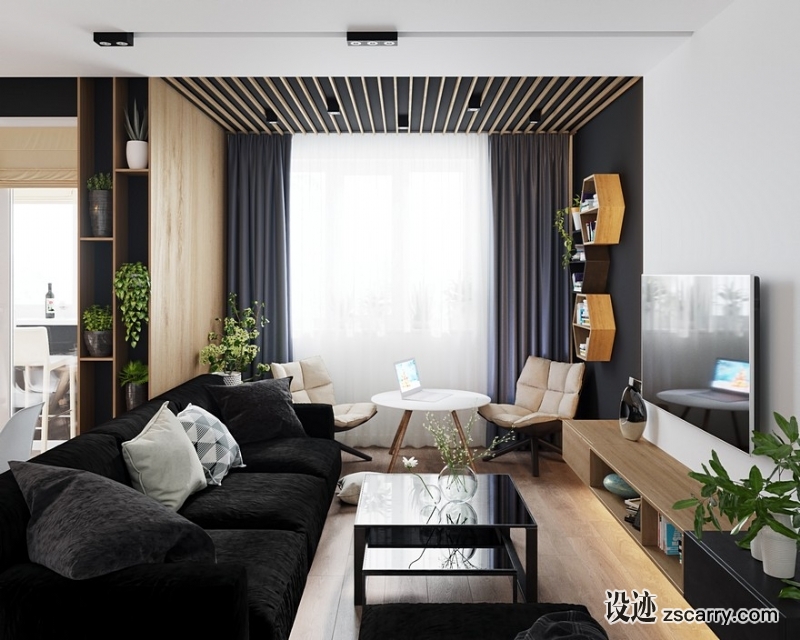 Lviv-Duplex-Apartment-Designed-by-Leopolis-for-a-Young-Active-Couple-3.jpg 软装参考,客厅搭配,现代气氛,