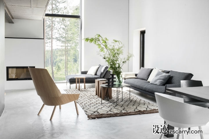 minimalist-loft-in-Finland-2.jpg 软装参考,客厅搭配,现代气氛,