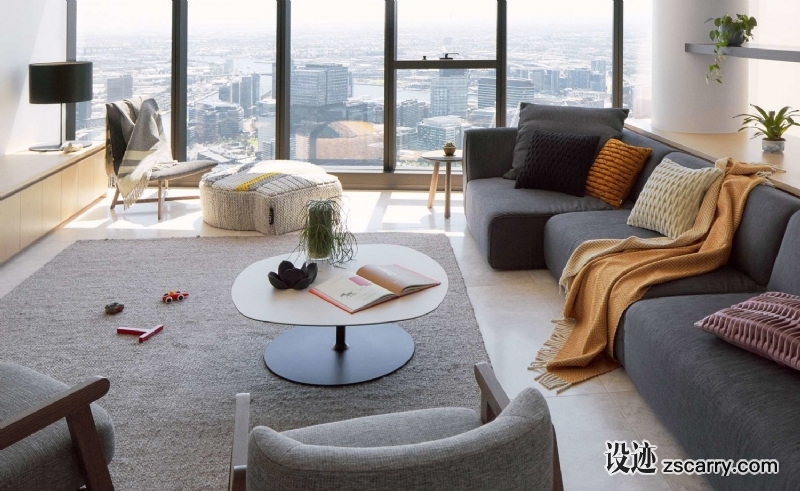 Southbank+interior+design+apartment%2C+living+room%2C+Melbourne.jpg 软装参考,客厅搭配,现代气氛,