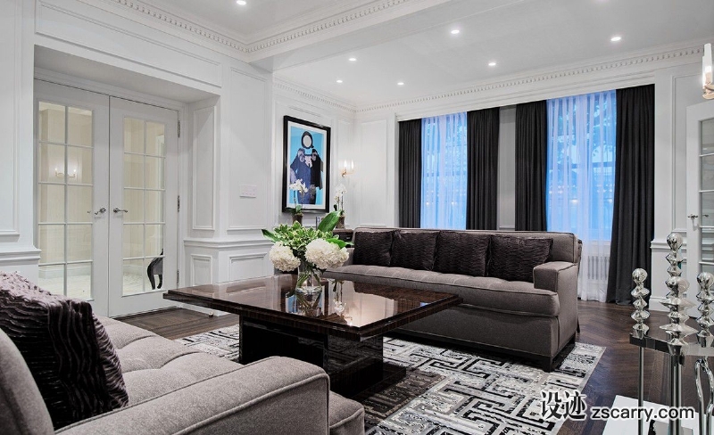 white-britto-charette.jpg 软装参考,客厅搭配,现代气氛,