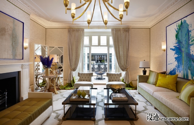 2-HELEN-GREEN-DESIGN-GRAND-HOUSE-BELGRAVIA-DRAWING-ROOM.jpg 软装参考,客厅搭配,简欧气氛,