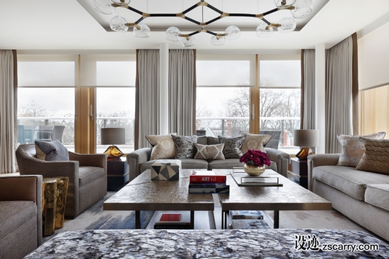 5.-HELEN-GREEN-DESIGN-PENTHOUSE-KENSINGTON-LIVING-ROOM.jpg 软装参考,客厅搭配,简欧气氛,