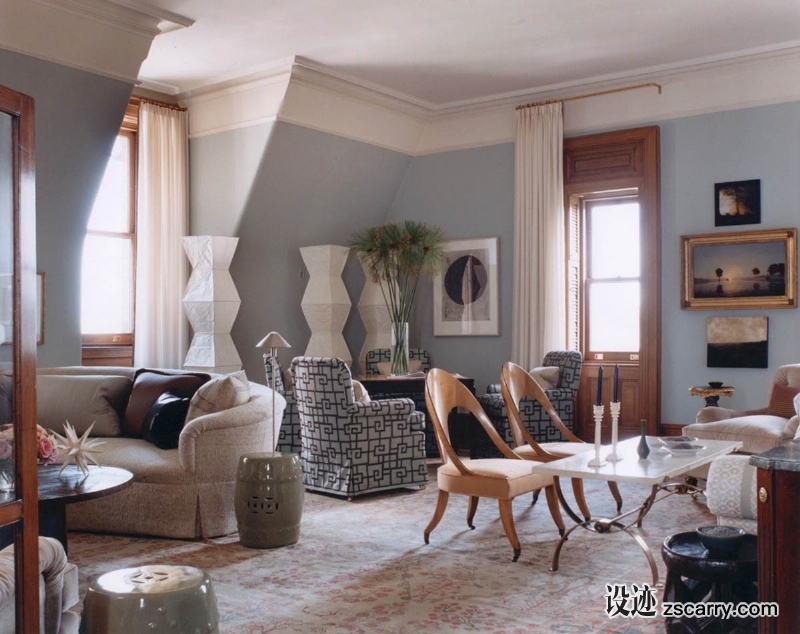 14-A+glorious+apartment+in+The+Dakota+is+a+masterful+mix+of+furniture+and+fine+art+from+the+18th+to+the+20th+centuries.+.jpg 软装参考,客厅搭配,简欧气氛,