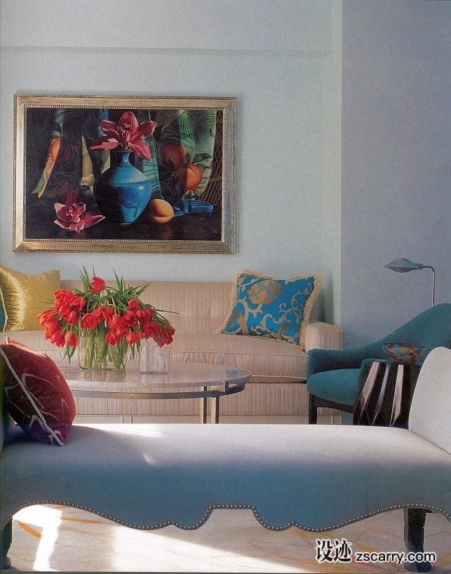 blue-Jamie-Drake-West-Chelsea-II.jpg 软装参考,客厅搭配,简欧气氛,