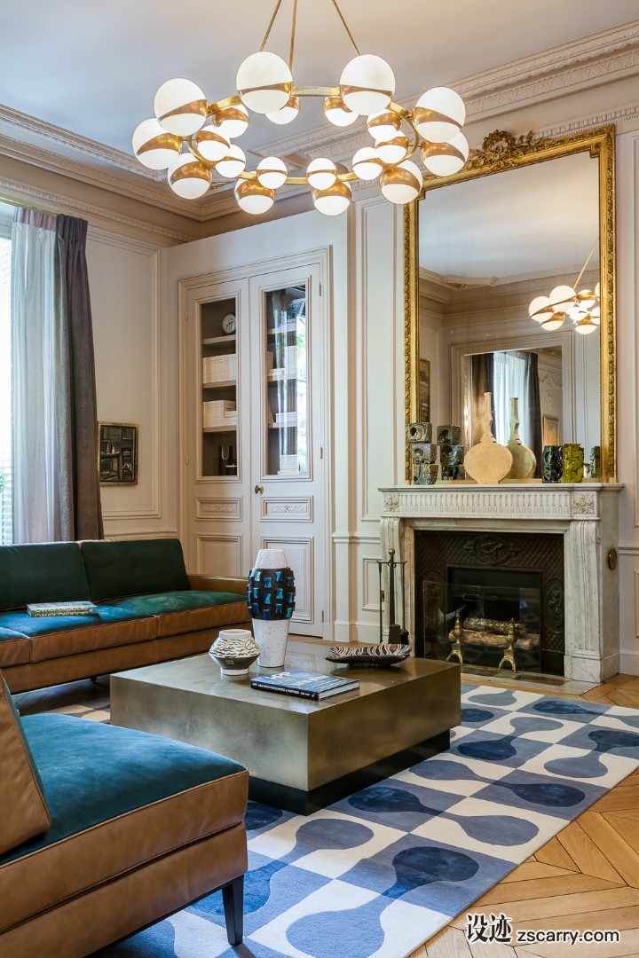 Elegant-And-Dramatic-Design-15.jpg 软装参考,客厅搭配,简欧气氛,