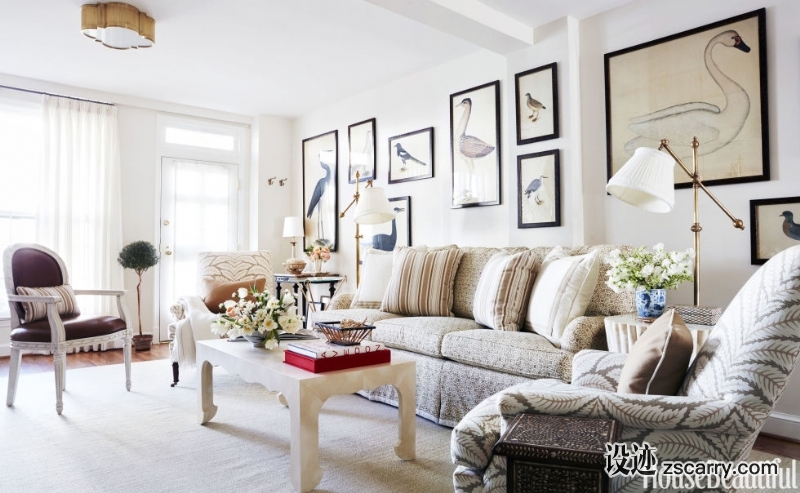 gallery-sarah-bartholomew-living-room-0617-1.jpg 软装参考,客厅搭配,简欧气氛,