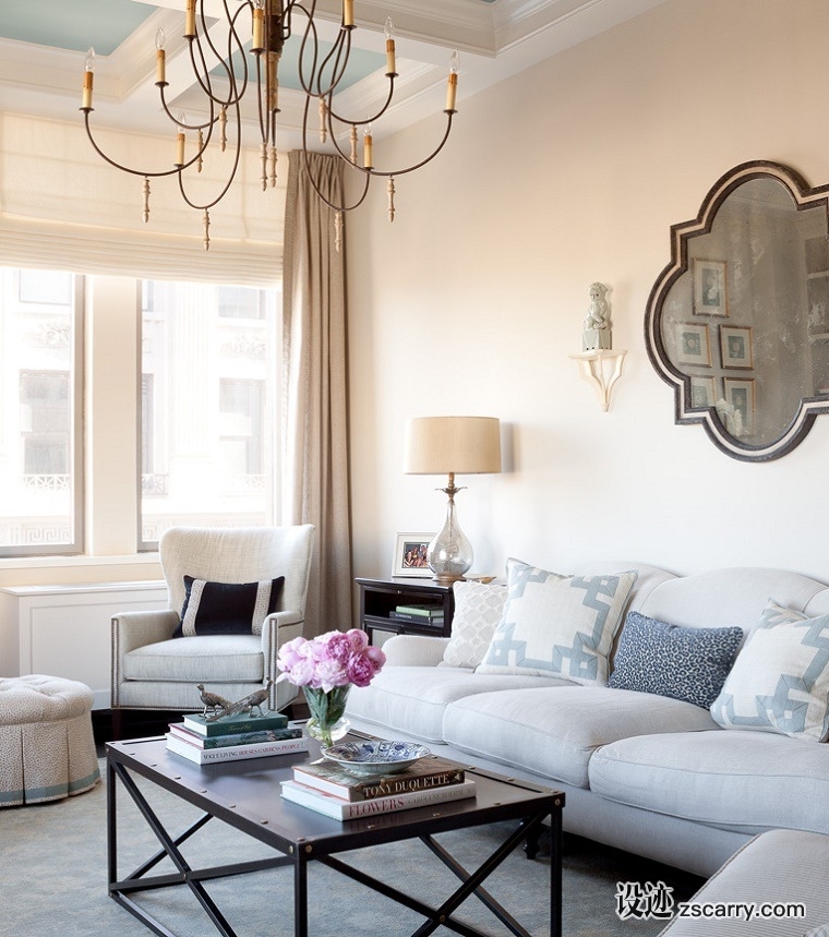 Jenny-wolf-chelsea-living-room-detail.jpg 软装参考,客厅搭配,简欧气氛,