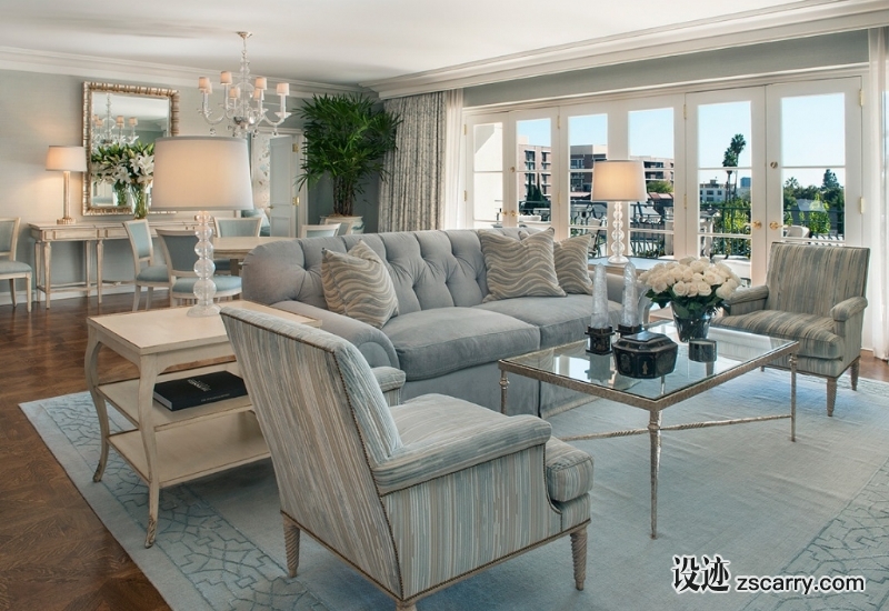 LivingRoomOverview-1024x704.jpg 软装参考,客厅搭配,简欧气氛,