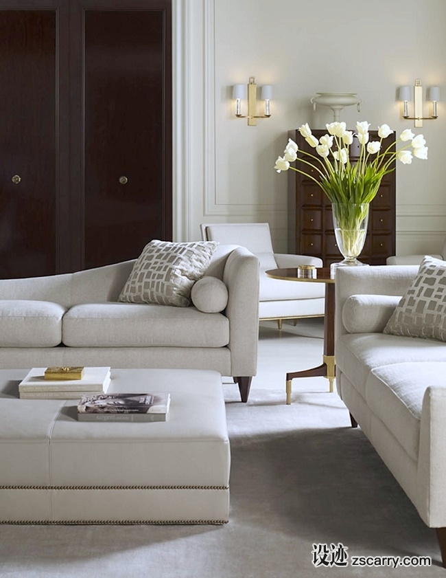 white-thomas-pheasant-for-Baker-001.jpg 软装参考,客厅搭配,简欧气氛,