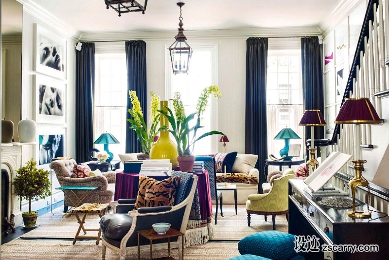 american-living-room-design-jeffrey-bilhuber.jpg 软装参考,客厅搭配,简欧气氛,