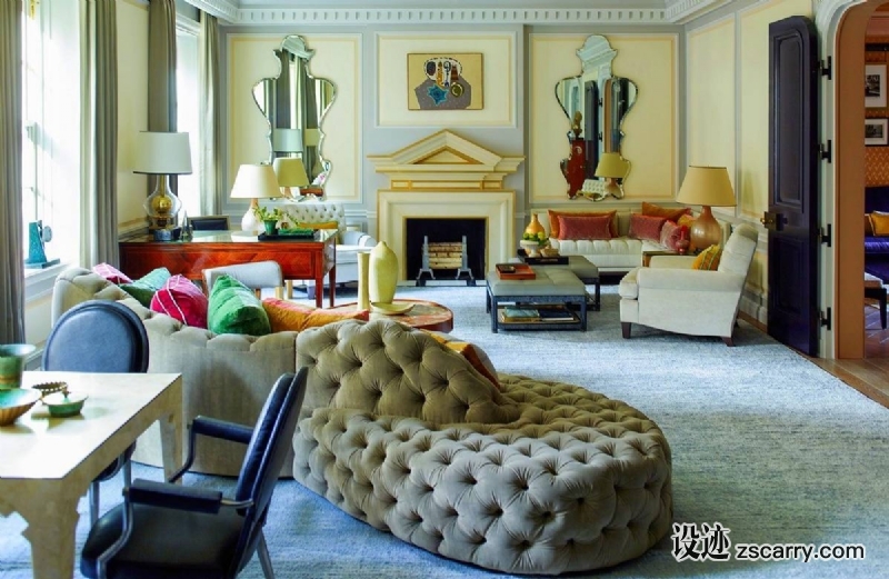 american-living-room-design-steven-gambrel.jpg 软装参考,客厅搭配,简欧气氛,