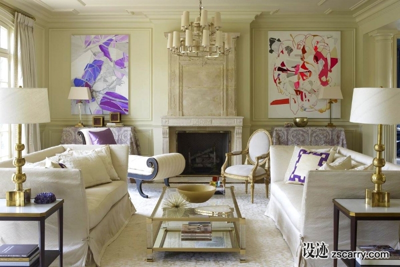 american-living-room-design-suzanne-kasler.jpg 软装参考,客厅搭配,简欧气氛,