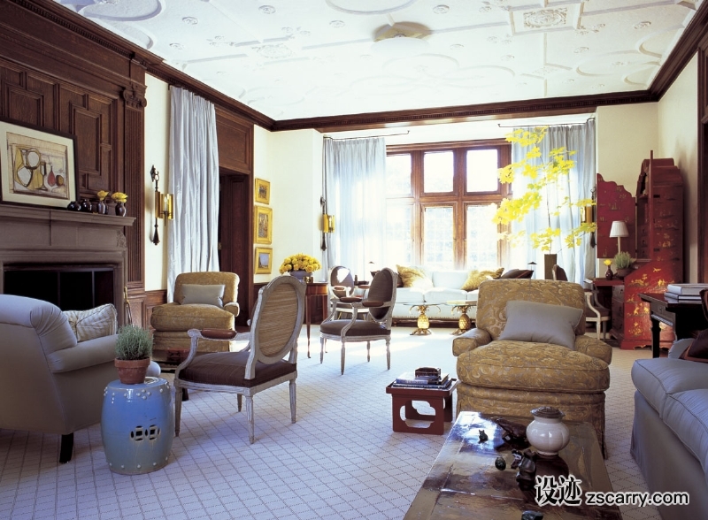 12-The+owners+of+this+majestic+Tudor+house+in+Greenwich+asked+me+to+take+a+light+touch+to+these+rooms.+.jpg 软装参考,客厅搭配,传统气氛,