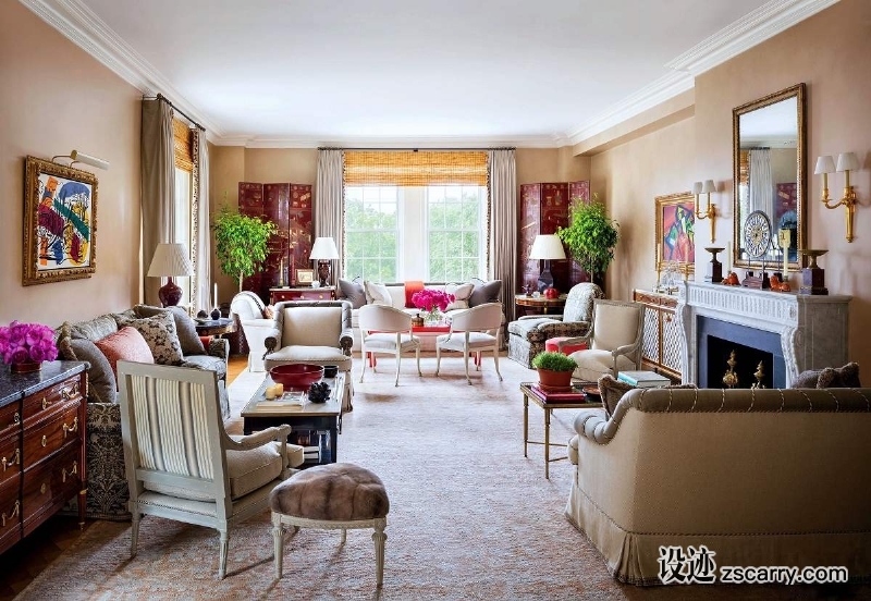 american-living-room-design-alexa-hampton.jpg 软装参考,客厅搭配,传统气氛,