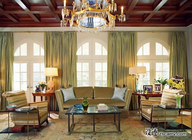 american-living-room-design-jan-showers.jpg 软装参考,客厅搭配,传统气氛,