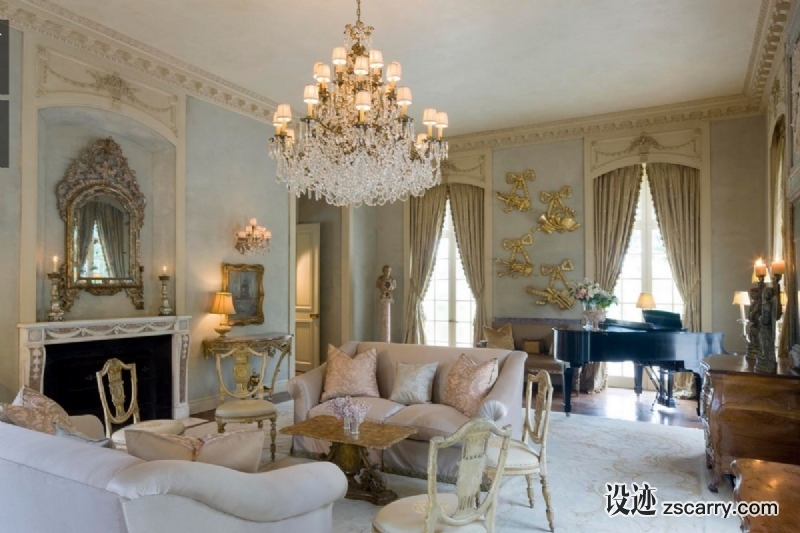 chandeliers-kara-childress-houston.jpg 软装参考,客厅搭配,传统气氛,