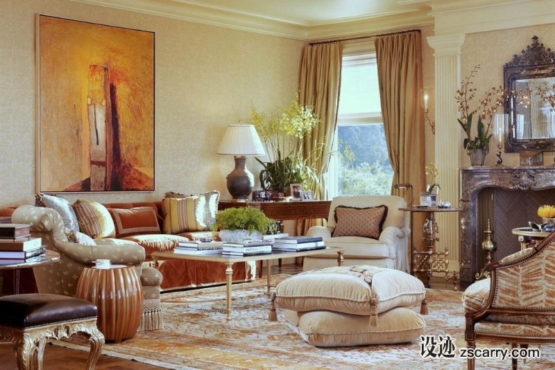 contemporary-classical-living-room-1024x683.jpg 软装参考,客厅搭配,传统气氛,