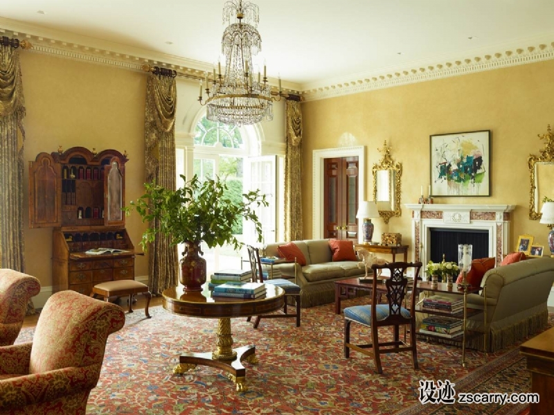 georgian-traditional-living-room-B.jpg 软装参考,客厅搭配,传统气氛,