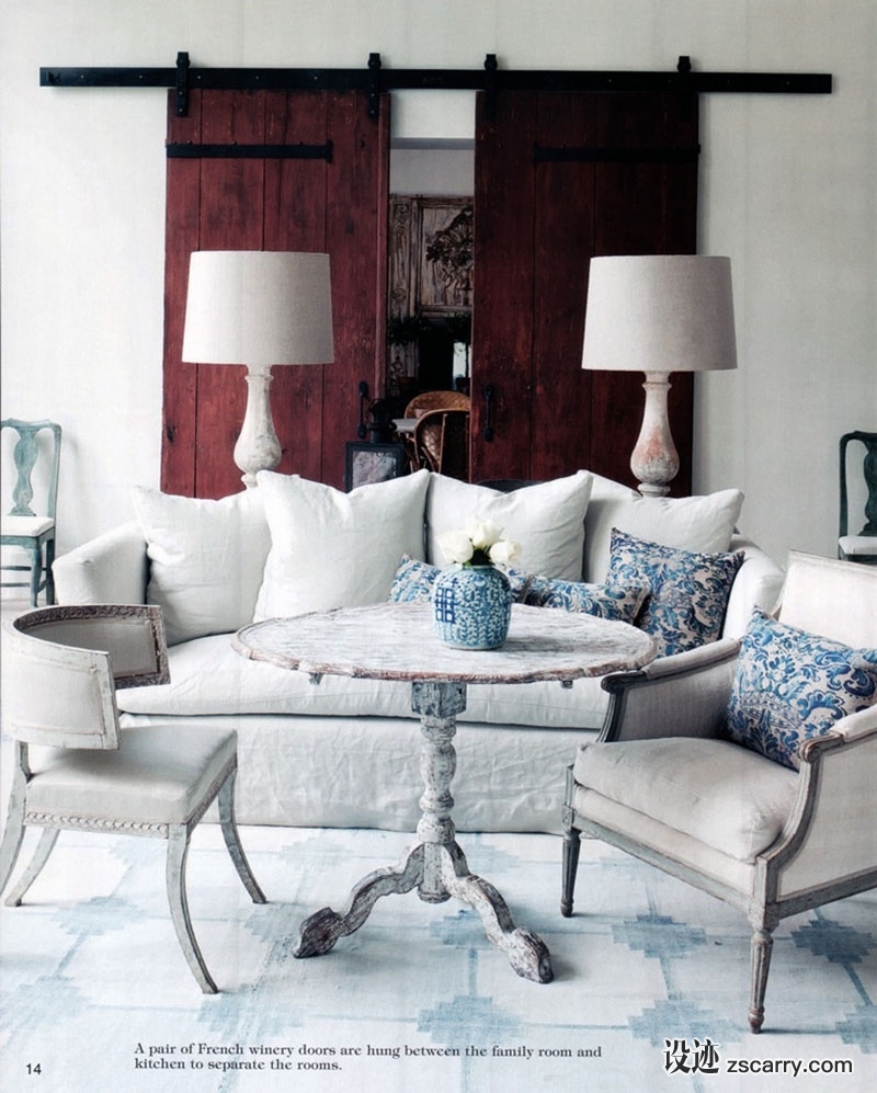 07-Pam-Pierce-Designs-This-Is-Glamorous.jpg 软装参考,客厅搭配,乡村气氛,