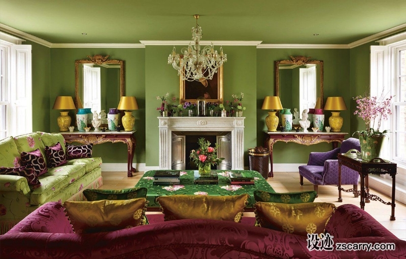 green-interior-design-inspiration-rachel-bates.jpg 软装参考,客厅搭配,乡村气氛,
