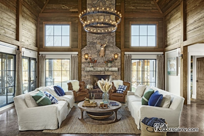 modern-barn-living-room-1017.jpg 软装参考,客厅搭配,乡村气氛,