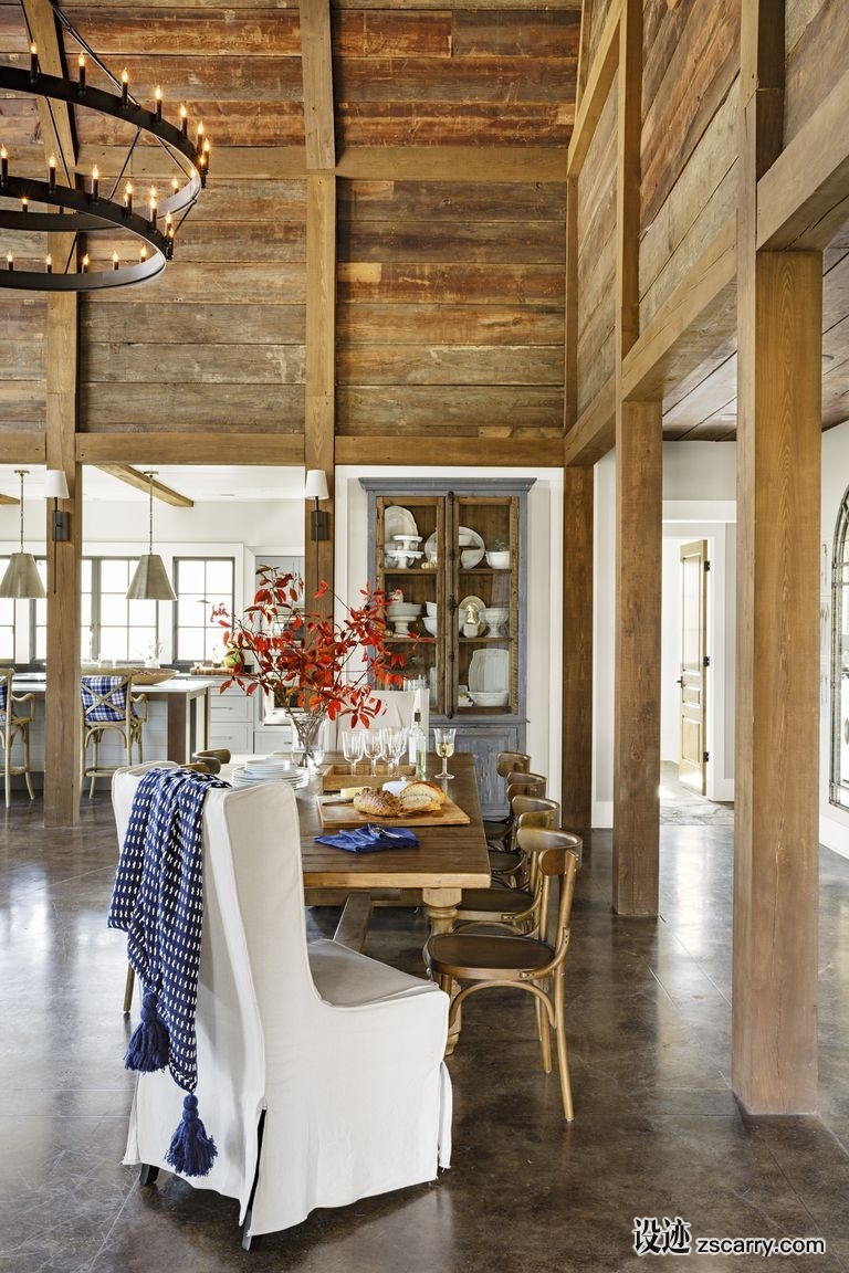 modern-barn-dining-room-1017.jpg 软装参考,餐厅搭配,乡村气氛,