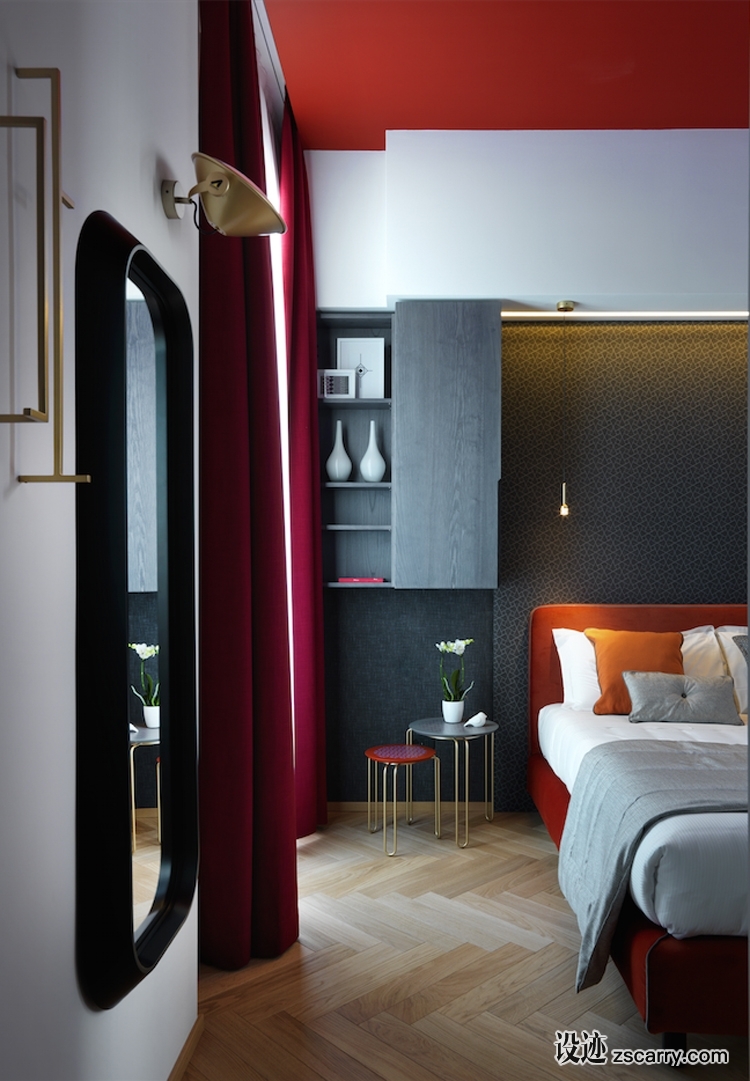 look-inside-conti-guest-house-milan-12.jpg 软装参考,卧室搭配,现代气氛,