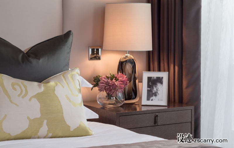 belgravia-mews-guest-bedroom-detail.jpg 软装参考,卧室搭配,简欧气氛,