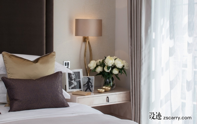 belgravia-mews-master-bedroom-detail.jpg 软装参考,卧室搭配,简欧气氛,