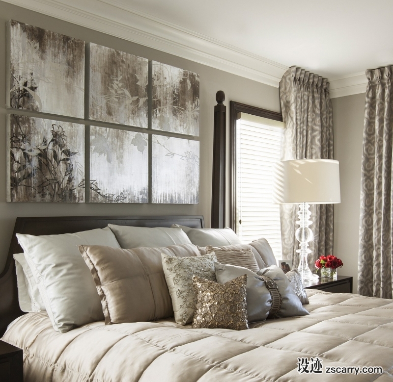 hamptons-inspired-luxury-home-bedroom-robeson-design-4.jpg 软装参考,卧室搭配,简欧气氛,