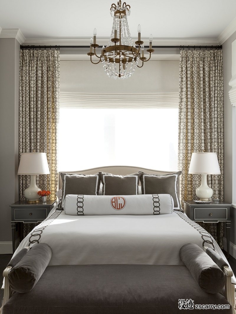 Jenny-wolf-chelsea-master-bedroom.jpg 软装参考,卧室搭配,简欧气氛,