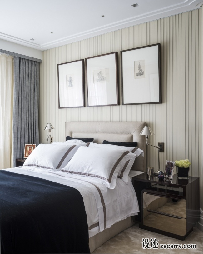knightsbridge-townhouse-guest-bedroom-1.jpg 软装参考,卧室搭配,简欧气氛,