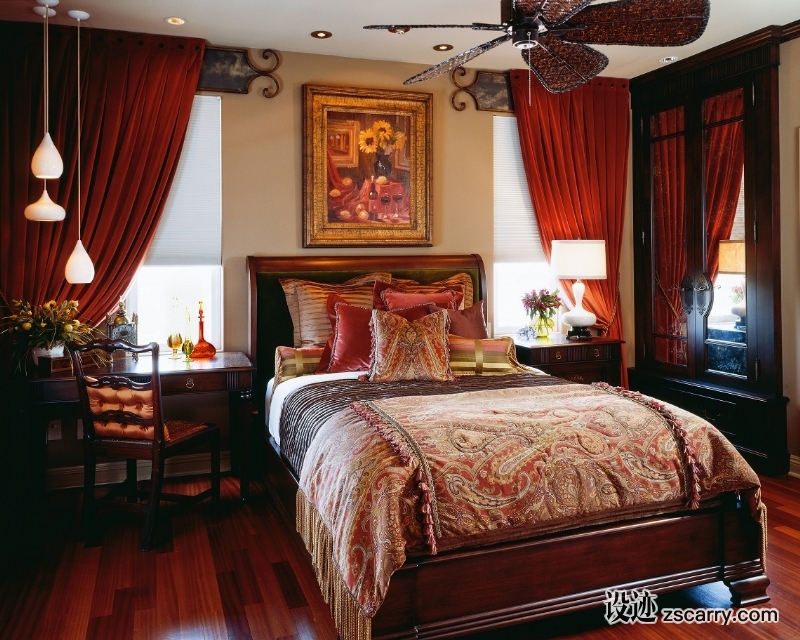 classic-sophisticated-home-bedroom2-robeson-design-1.jpg 软装参考,卧室搭配,传统气氛,