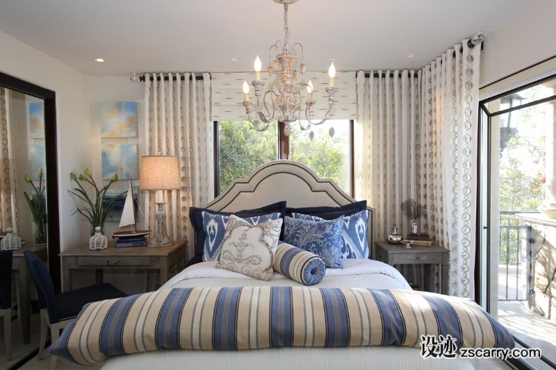 la-jolla-luxury-home-bedroom2-robeson-design-2.JPG 软装参考,卧室搭配,乡村气氛,