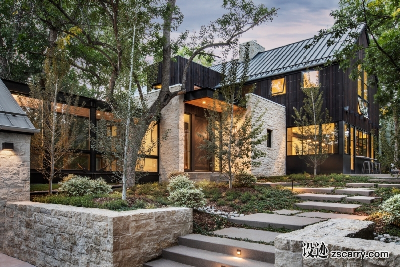 Surround_Architecture_-_Chickadee_-_Exterior_Entry_-_JW.jpg 建筑参考,住宅建筑,独栋别墅,