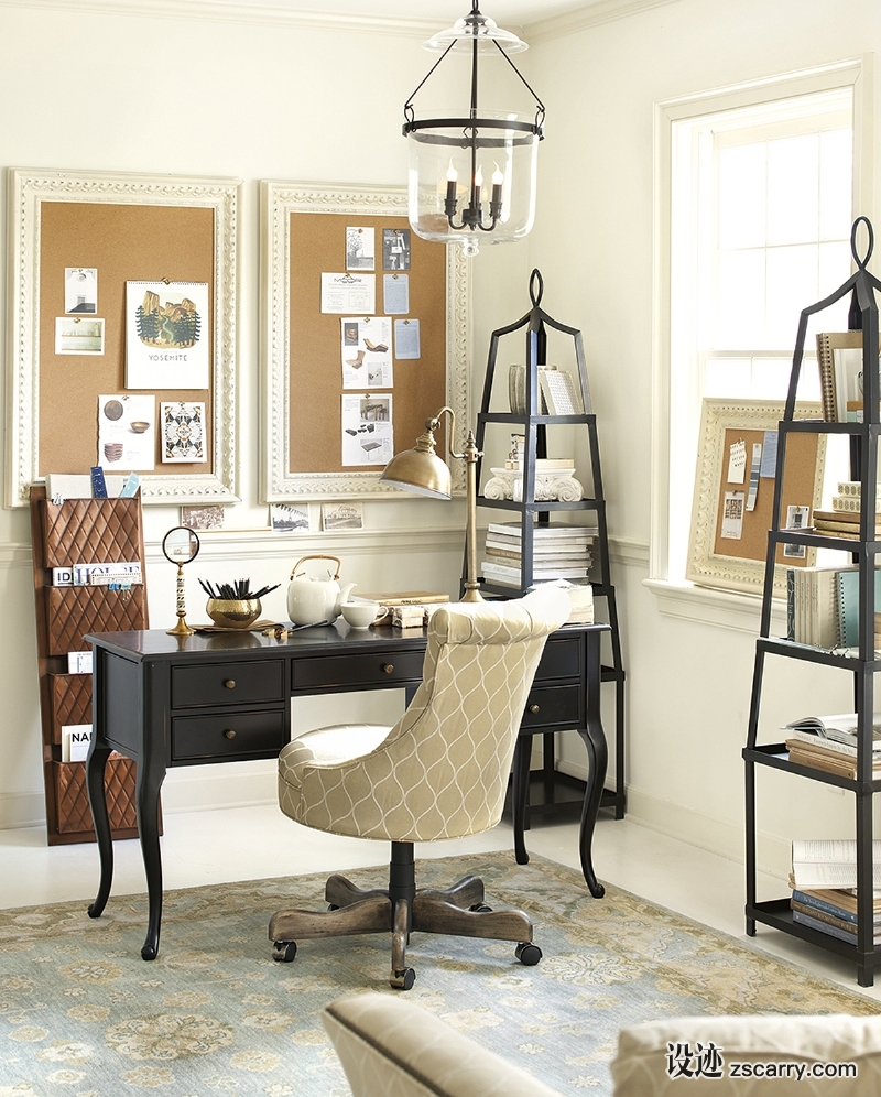 bd_neutral-workspace.jpg 软装参考,书房搭配,乡村气氛,