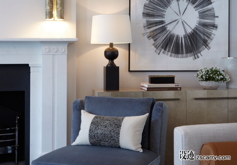 5-HELEN-GREEN-DESIGN-TOWNHOUSE-APARTMENT-BELGRAVIA-DRAWING-ROOM-DETAIL.jpg 软装参考,局部搭配,休闲角,
