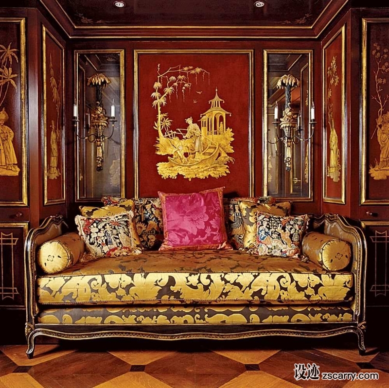 chinoiserie-alidad-bedroom-paris.jpg 软装参考,局部搭配,靠墙,