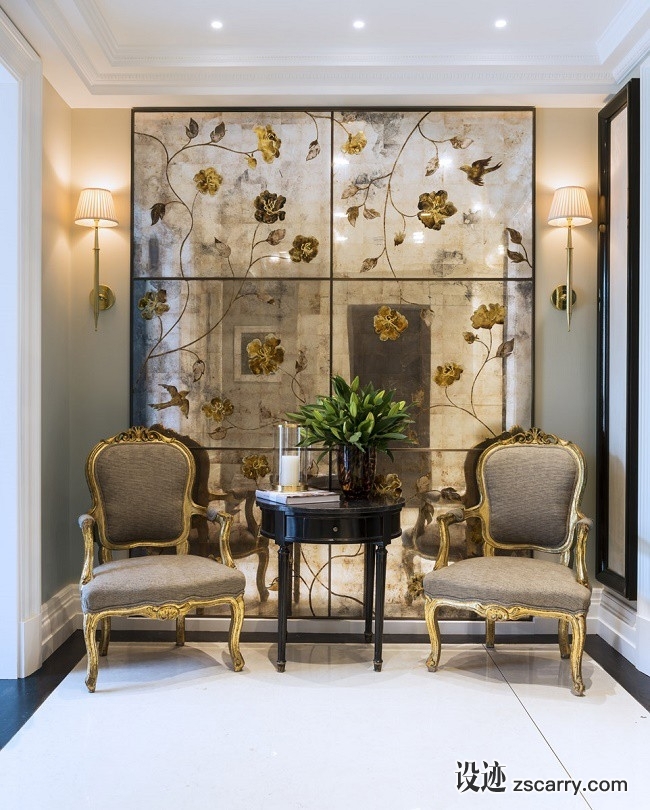 knightsbridge-townhouse-lobby.jpg 软装参考,局部搭配,靠墙,