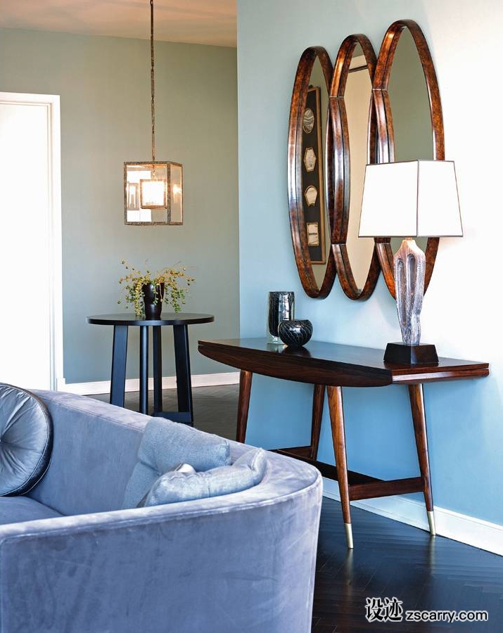 4CentralParkPenthouse.jpg 软装参考,饰品陈列,长桌摆设,