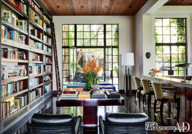 modern-office-library-nancy-heller-los-angeles-california-201311-4.jpg_1000-watermarked.jpg 软装参考,饰品陈列,长桌摆设,