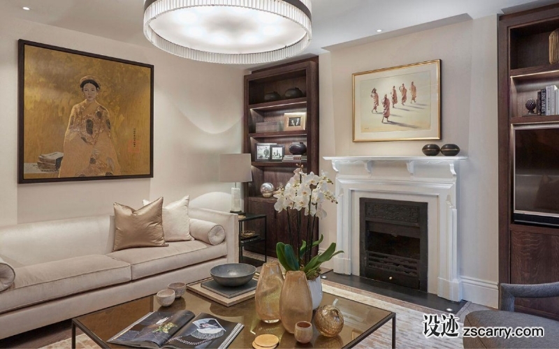 laura-hammett-classic-contemporary-marylebone-living-room.jpg 软装参考,饰品陈列,茶几摆设,