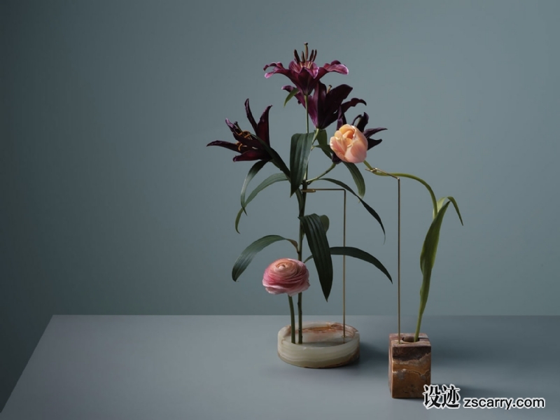 carl-kleiner-bloc-studios-posture-vases-01.jpg 软装参考,花艺搭配,东方风格,